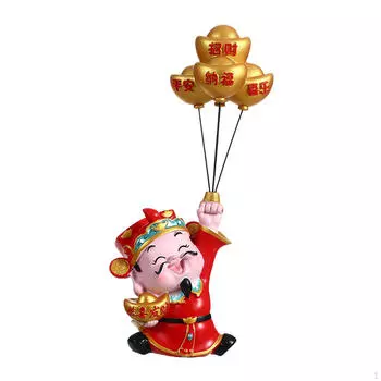 Статуя Бога Богатства, декоративная статуэтка, коллекционная, симпатичная настольная скульптура для офиса Car