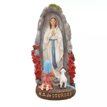 Статуя Богоматери Лурдской из смолы, украшение для комнаты, подарок, католические ремесла, семейные украшения 20 cm