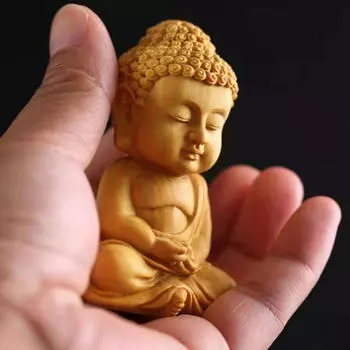 Статуя Будды, декоративная миниатюрная фигурка монаха Шакьямуни, скульптурные украшения, поделки ручной работы для Style A