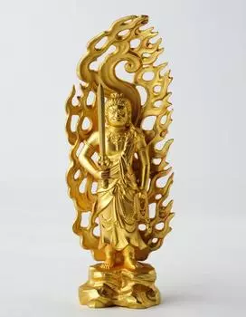 Статуя Будды Фудо Буддист Хидеун Макита в год Зодиака главный хранитель изображение Зодиак Такаока медная посуда Мио-о 15,5 см (позолоченный/24К золотой