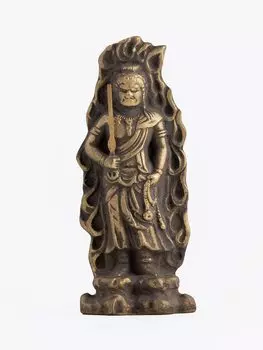 Статуя Будды Фудо Мёо Буддист Кейаки Ватанабэ Прототип в год Двенадцати Зодиаков Зодиак-хранитель Зодиак Такаока Медная посуда Фудо Мёо золотой