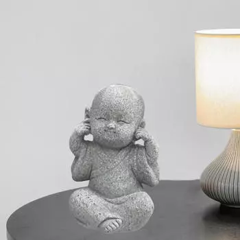 Статуя Будды Украшение Статуя Домашний Декор Маленькая Фигурка Украшения Подарок для Type3 A_A-Not Listen