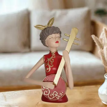 Статуя девушки, настольное украшение, коллекционная забавная скульптура Пипа для офисного стола
