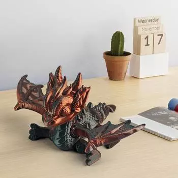 Статуя динозавра, напечатанная на 3D-принтере, яркий цвет, реалистичный вид, широко используемая мини-фигурка динозавра, реквизит для фотографий чёрный