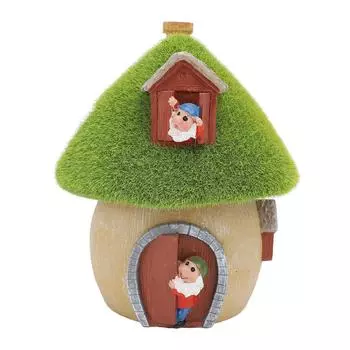 Статуя для дома, солнечный свет, украшение для газона, наружный декор, солнечная садовая статуя для двора