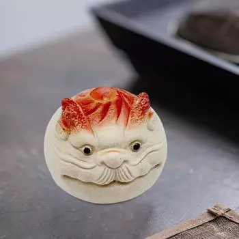 Статуя дракона, чай, домашнее животное, фиолетовая глина, скульптура, настольное украшение, фигурка животного, лотки, аксессуары