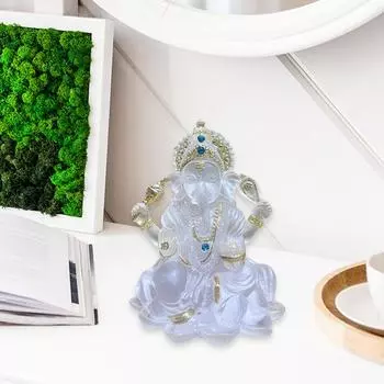 Статуя Ганеши, скульптура бога-слона Будды, буддийское произведение искусства, статуэтка лорда Ганеши, статуя Будды-слона для рабочего стола в офисе