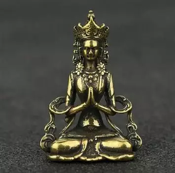 Статуя Ганеши в китайском стиле, украшение для дома, подарок, металлические изделия ручной работы, статуя Бога