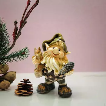 Статуя Гнома Садовое Искусство Домашнее Украшение Орнамент Рождественская Фигурка Уличная Скульптура для