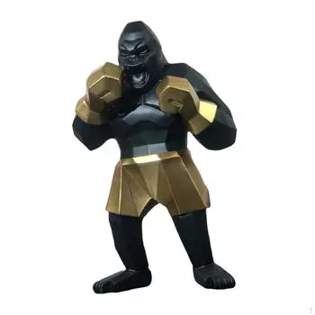 Статуя гориллы из смолы, украшение для гостиной, обеденного стола, миниатюрные статуи, подарки на новоселье для