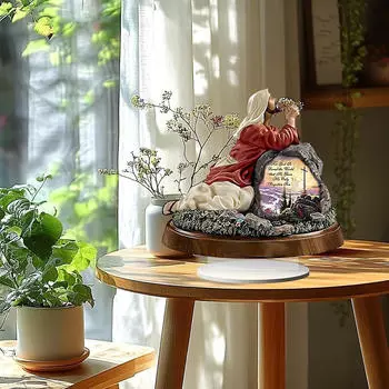 Статуя Иисуса, акриловая скульптура, подарочное украшение для стола с основанием, 2D-фигурка для украшения центра стола