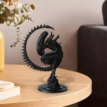 Статуя инопланетянина, напечатанная на 3D-принтере из смолы, фигурка существа ужаса, украшение, 6 дюймов, коллекционная