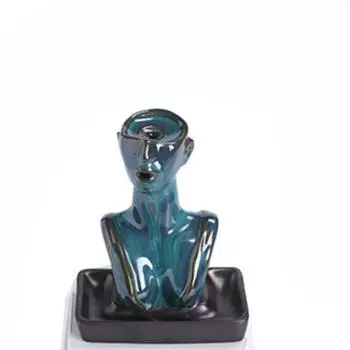 Статуя Керамическая Европейская и Американская Курильница Для Благовоний Креативная Красота Сандаловое Дерево Курильница Для Благовоний Украшение Дома чёрный