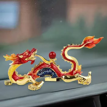 Статуя китайского дракона, статуэтка, скульптура сокровищ для Red abd Gold