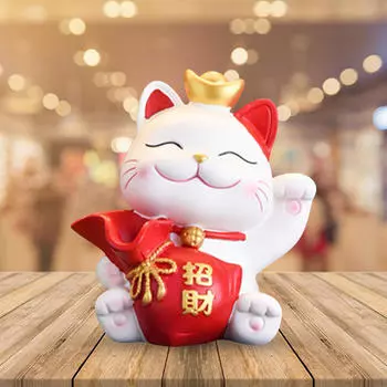 Статуя кошки из смолы, фигурка, украшение для спальни, фигурка животного, цветочная композиция, котенок, ваза для цветов