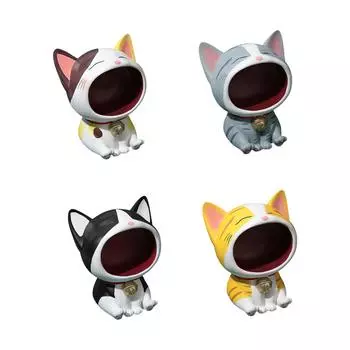 Статуя кошки, входная ключница, креативная современная многофункциональная конфетница для офиса, книжной полки, спальни, шкафа, подарка на новоселье чёрный