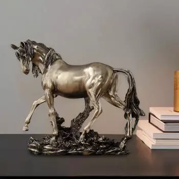 Статуя лошади, декоративная фигурка, украшение, подарок на новоселье, настольное украшение, животное
