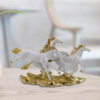 Статуя лошади, скульптура животного, произведение искусства, коллекция ремесел, настольное украшение, статуэтка из смолы для