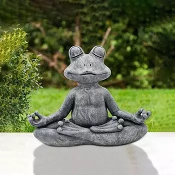 Статуя лягушки для медитации, кошка, молитвенная собака, йога, собака, статуя собаки для медитации, украшение для сада в стиле дзен, статуя Будды, собака