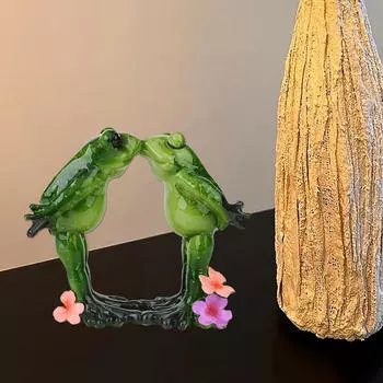 Статуя лягушки, скульптура животного, смола, коллекционное мультяшное настольное украшение, современное украшение для жизни Chef