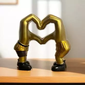 Статуя любви, украшение для гостиной, входной зоны, телевизора, шкафа, украшения из смолы One Size золотой
