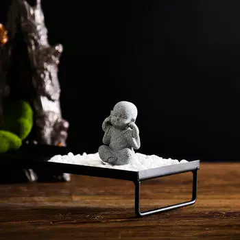 Статуя маленького Будды, маленькие автомобильные аксессуары, украшения Type3 A_A-Not Listen