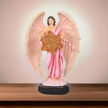 Статуя Метатрона в иудаизме, Идол совершенного исцеляющего Рейки Ангела, держащего священный цветок жизни, геометрическая кубическая статуя