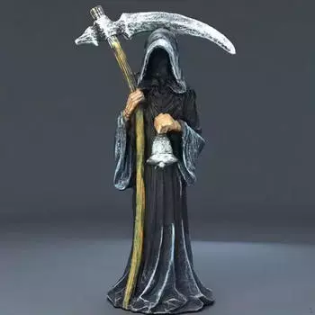 Статуя Мрачного Жнеца, Фигурка Таинственного Человека, Стоящая Скульптура из смолы, Хэллоуинское украшение для