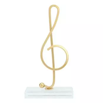 Статуя музыкальной ноты, светлая, стильная, скульптура музыкальной ноты, тумба под телевизор, винный шкаф, офисный стол