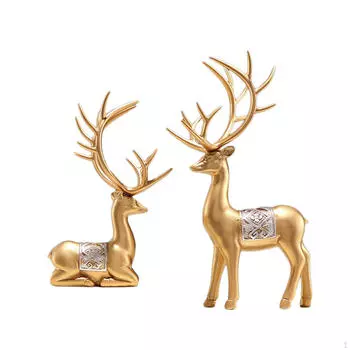 Статуя оленя, современная креативная скульптура лося для прикроватной тумбочки
