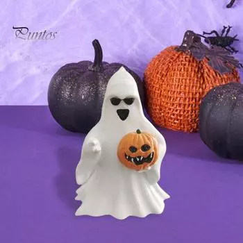 Статуя привидения, украшение на Хэллоуин, смоляная фигурка привидения, компактная статуэтка привидения, настольное украшение для каминной полки, книжной полки, стола A