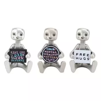 Статуя робота из смолы, современная скульптура робота, украшение для рабочего стола, домашний декор, подарок Your Mental Health Matters To