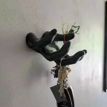 Статуя Руки Демона Хэллоуин Черные Руки Демона Скульптура Настенная Жуткий Дьявол Ручной Орнамент Праздничные Атрибуты B