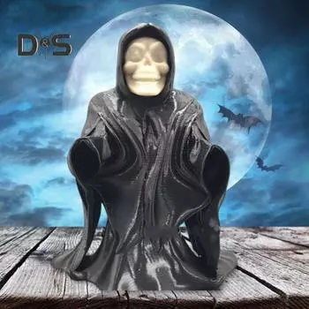 Статуя рыцаря без головы на Хэллоуин, ужасная тыквенная голова, фигурка рыцаря-черепника, винтажное украшение стола ручной работы для домашнего офиса 10cm pumpkin