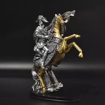Статуя рыцаря, фигурка из смолы, подарок на день рождения, скульптура, настольное украшение для Silver Knight