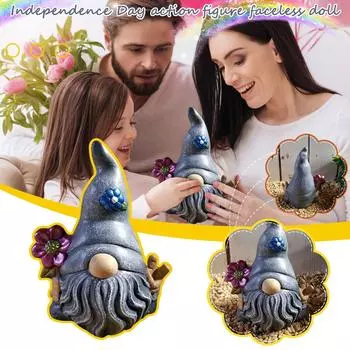 Статуя садового гнома из смолы, коллекционные фигурки, миниатюрные садовые гномы