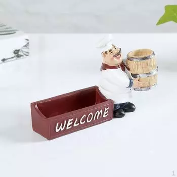 Статуя шеф-повара с зубочисткой для настольного декора кухни Chef
