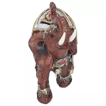 Статуя слона из смолы, настольная фигурка, украшение для дома, украшение для гостиной, подарок, красный, M 10x5x10 см
