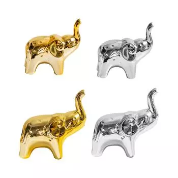 Статуя слона, креативная коллекционная керамическая современная статуя, художественное ремесло, украшение для стола, камина, книжной полки, шкафа, гостиной