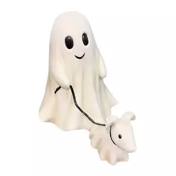 Статуя собаки-призрака на Хэллоуин, милые украшения на Хэллоуин для дома и улицы