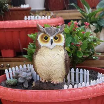 Статуя совы, домашний декор, реалистичный очаровательный внешний вид, настольная милая фигурка животного совы, художественное ремесло, скульптура