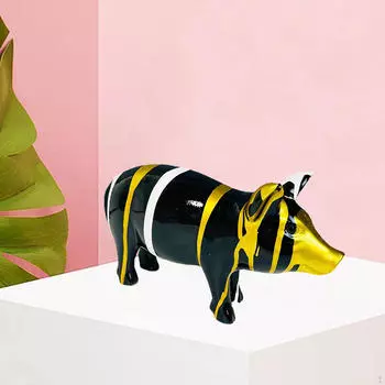 Статуя свиньи, ремесла, художественная настольная скульптура животного, украшение для Style A