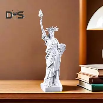 Статуя Свободы из смолы, настольная статуэтка богини свободы в американском стиле, коллекция богинь, украшение для дома и офиса, подарок для семьи и друзей зелёный