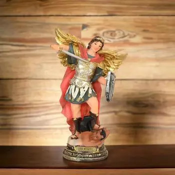 Статуя Святого Михаила из смолы, идол архангела, идеально подходит для дома, офиса, молитвенной комнаты, подарка и украшения, 6 дюймов, идол