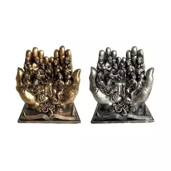 Статуя Тайной Вечери, христианская религиозная смоляная рука для ладони, скульптура на Рождество, Пасху, День благодарения, настольная фигурка X3UC серебряный