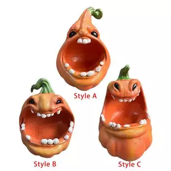 Статуя тыквы, конфетница, держатель ключей для входа в центральный элемент стола в шкафу