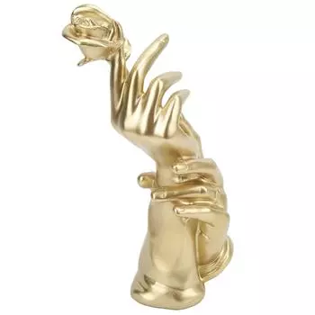 Статуя в руке, держащая дизайн, экологически чистая смола, элегантная ретро-статуя для дома