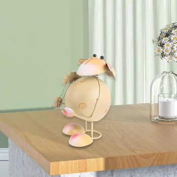 Статуя животного, железная фигурка, художественное произведение, коллекционное настольное украшение, скульптура для стола на новоселье Sheep