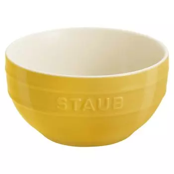 staub 12 см керамическая жаропрочная фаянсовая посуда безопасна для использования в духовке и микроволновой печи японская керамическая миска цвета цитрона миска цитрон [Авторизованный продукт] Z1029-532 сладкий лимон