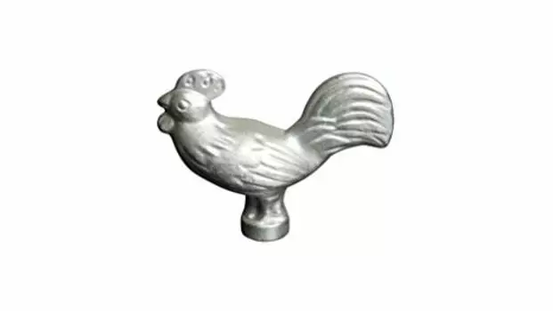 STAUB 40509-346-0 Ручка для крышки Rooster, чугун, серебро
